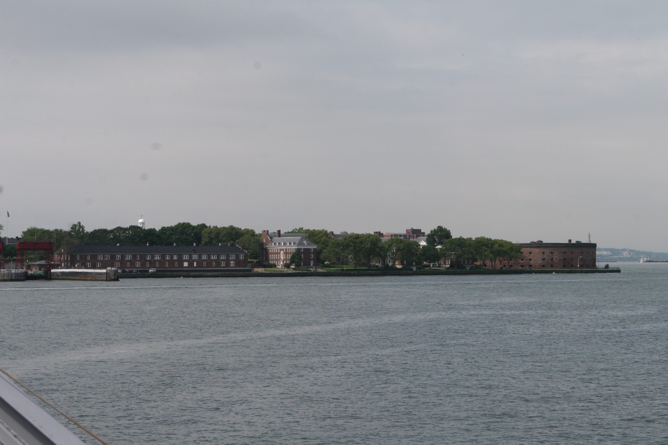 Governors Island from the Manhattan Ferry